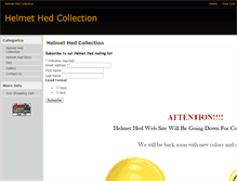 Tablet Screenshot of helmet-hed.com